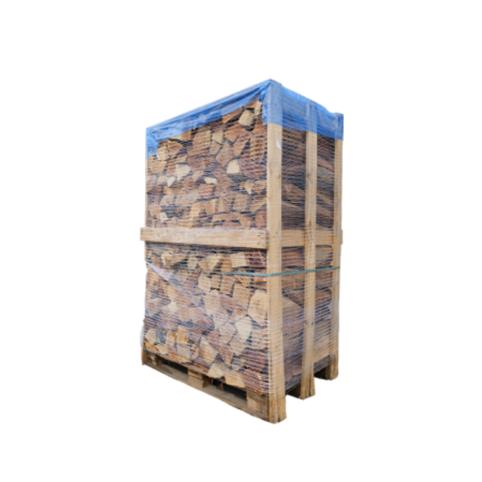 Palette de 2st de bois de chauffage sec séchoirs G1H1 - prêt à l'emploi - mélange feuillus